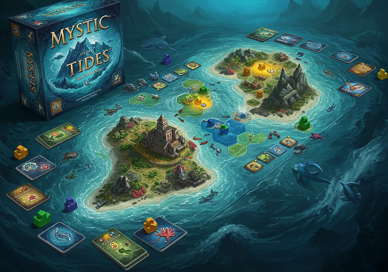 Tide Crystal Game Piece